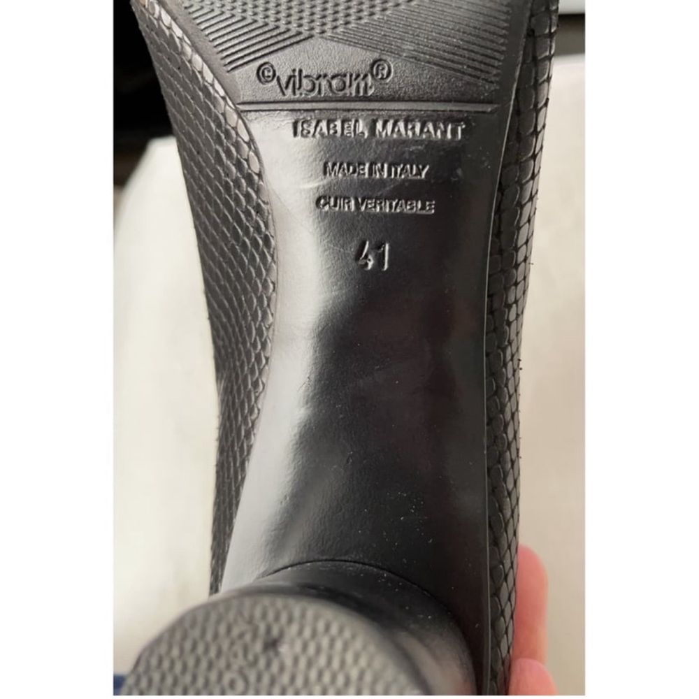 Isabel Marant Python Printed Ankle Boots - image 6